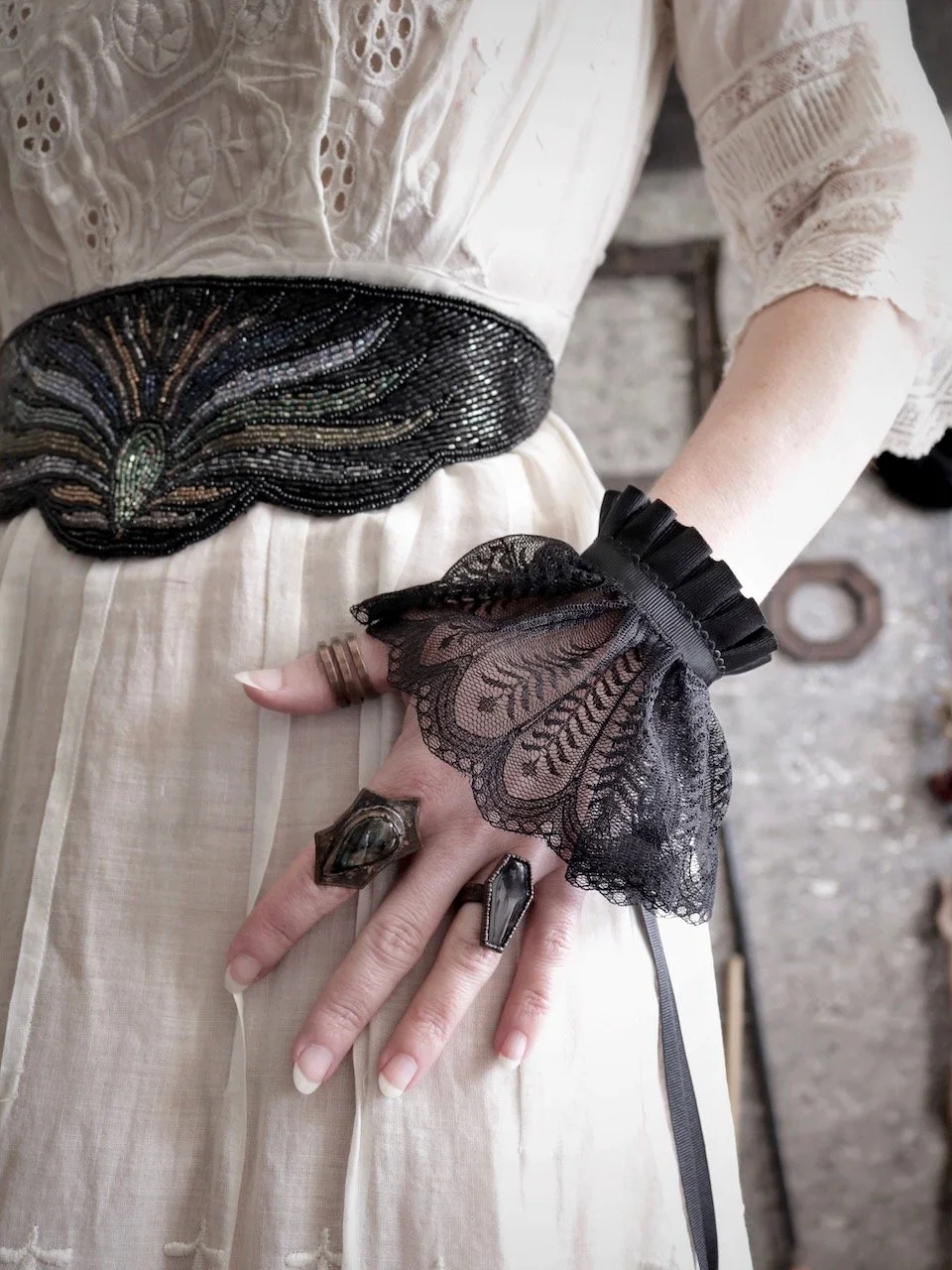 Lace cuffs best sale